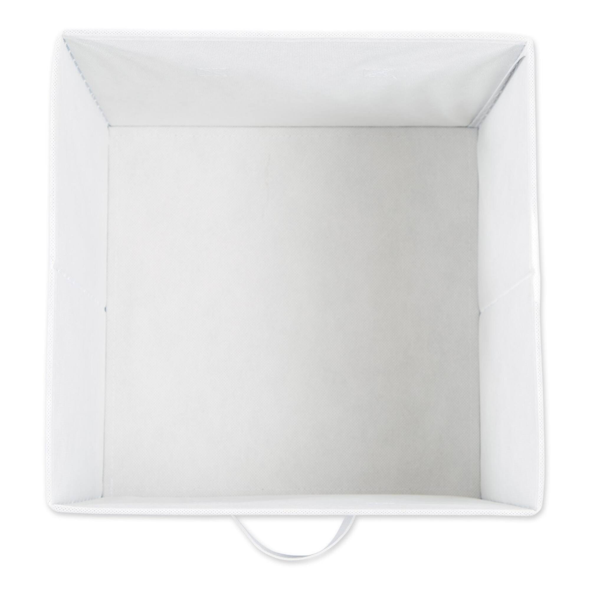 DII® 11" Nautical Blue Herringbone Storage Cube, 2ct.